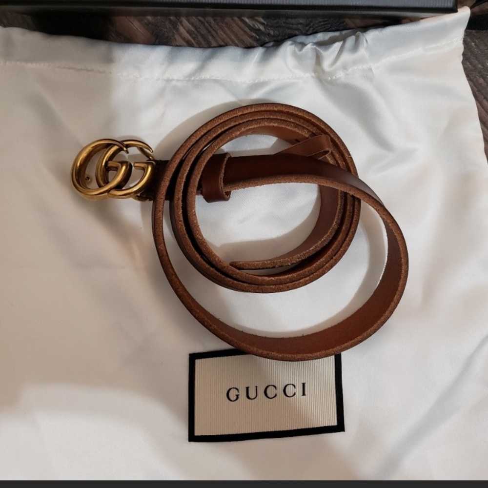 Gucci Marmot Skinny Belt